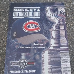 Exclusive MONTREAL CANADIENS NHL STANLEY CUP REEBOK POSTER